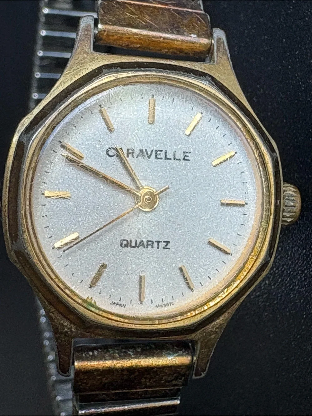 Caravelle Women’s Gold-Tone Quartz Watch - Classic Gold and Silver Design